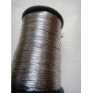 ANTIQUE SILVER - Spool of Shiny Metallic Thread Yarn - For Crochet Sewing Embroidery Handwork Artwork Jewelry